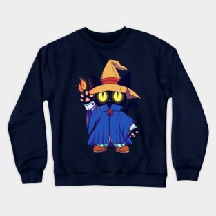 Black mage Fantasy Cat Crewneck Sweatshirt